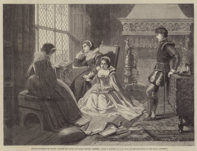 Imprisonment of Mary Queen of Scots at Loch Leven Castle by Alfred Barron Clay